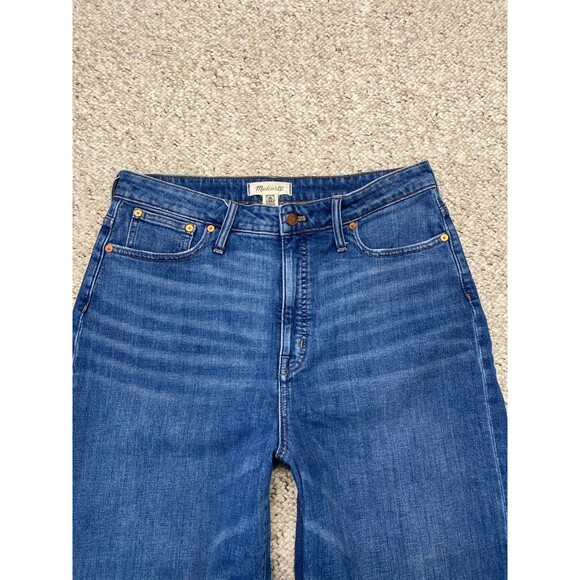 Madewell Curvy Slim Wide Leg Crop Raw Hem Size 31 - Picture 3 of 10